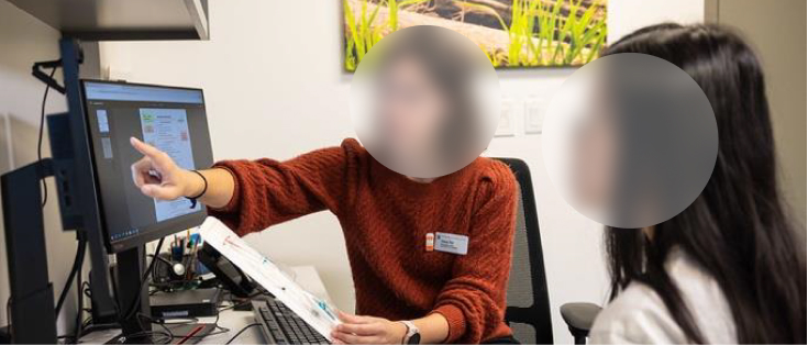 Dr. Tilli with her student shortly after an appointment.